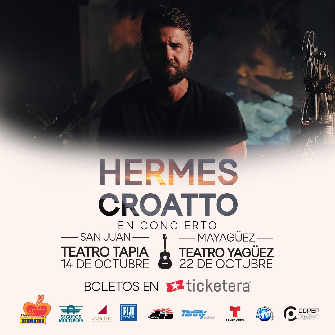 Hermes Croatto anuncia conciertos a San Juan y Mayagüez