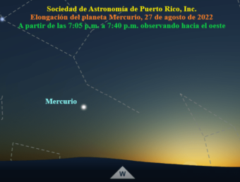 Observe este sábado al planeta Mercurio a simple vista durante su elongación