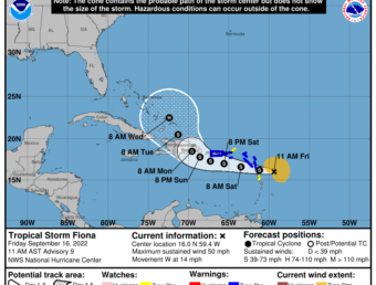 Emiten aviso de tormenta tropical para Puerto Rico e Islas Vírgenes de EE. UU.