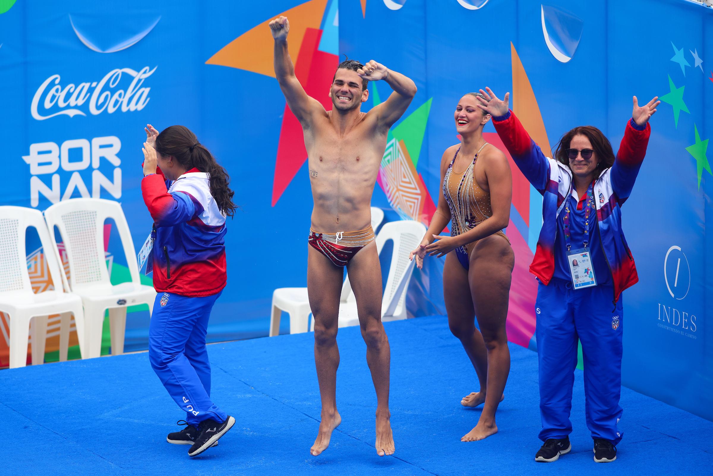 Bronce para Javier Ruisánchez y Nicolle Torrens en natación artística