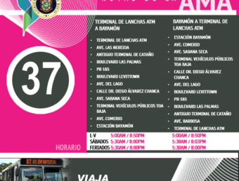AMA informa desvío en la ruta  37 debido a “Fiestas de la Boulevard”