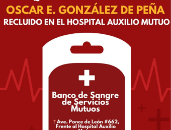 Urgen donantes de sangre para Oscar González de Peña