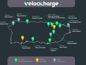 Velocicharge anuncia la tercera expansión de la red de carga rápida para autos eléctricos en Puerto Rico