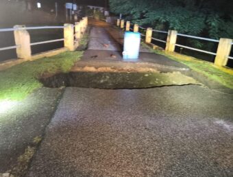 Se cae tramo de puente en Patillas