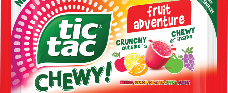 Tic Tac® lanza Tic Tac® Chewy con doble textura y sabores frutales